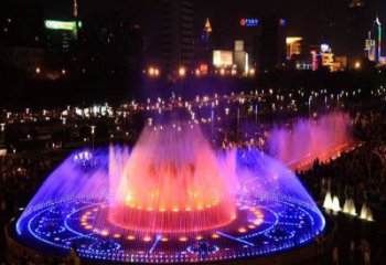 定制噴泉雕塑，燈光數(shù)控效果，公園廣場(chǎng)大型雕塑