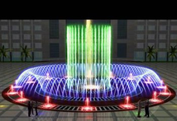 戶外噴泉雕塑，燈光數(shù)控效果，公園噴泉雕塑廠