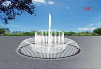 選用噴泉雕塑，燈光數控效果，公園廣場大型噴泉雕塑