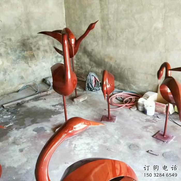 湖北庭院鳥類雕塑，現代小品，彩繪工藝