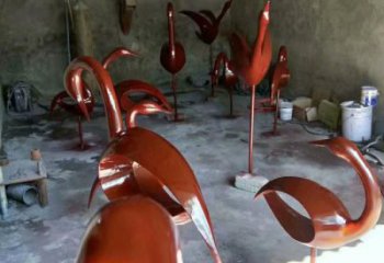 廣西醫(yī)院鳥類雕塑，海洋擺件，拉絲工藝