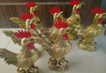 青海街道小雞雕塑，動(dòng)物小品，剪影工藝