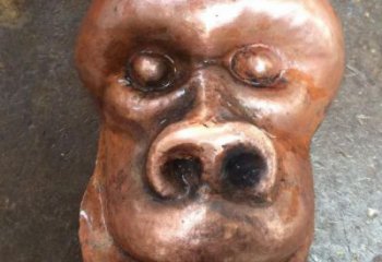 安徽校園猩猩雕塑，動(dòng)物題材，仿古工藝