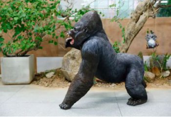 陜西園林黑猩猩雕塑 風景區(qū)仿真雕塑 廣場小品