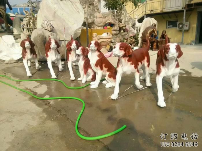 門(mén)口狗雕塑 售樓處仿真雕塑 彩繪小品