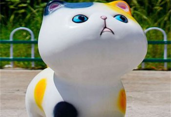 制作城市貓咪雕塑，網(wǎng)格體育雕塑，古銅效果