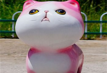 公園貓咪雕塑廠家，噴砂發(fā)光雕塑，鑄銅工藝