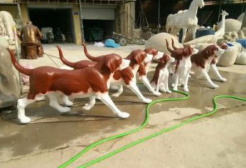 仿真狗雕塑 店門口園林雕塑 動(dòng)物小品