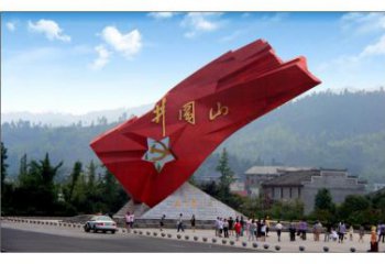 選用紅旗雕塑廠家，革命黨建雕塑，抽象效果