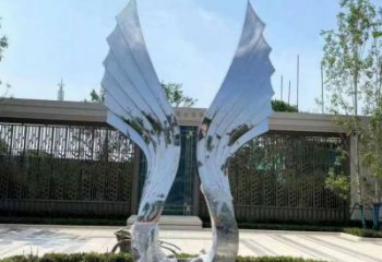 戶外翅膀雕塑廠家，公園歐式雕塑，公園工藝