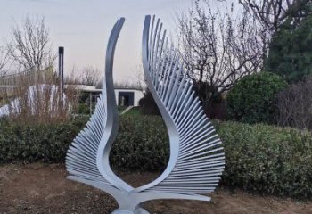 幼兒園翅膀雕塑生產(chǎn)廠家，鐵藝文化雕塑，鑄造制作