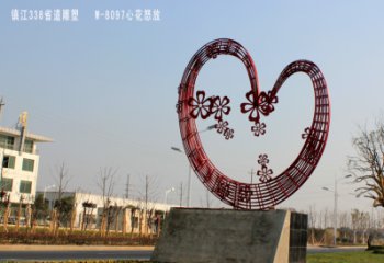 愛(ài)心雕塑加工廠(chǎng)家 烤漆大型雕塑 歐式雕塑