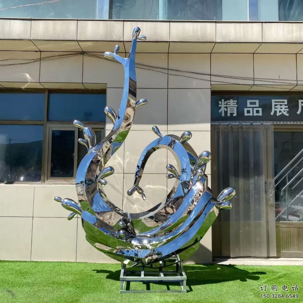 加工景觀浪花雕塑 仿真海浪雕塑 景觀波浪雕塑價(jià)格