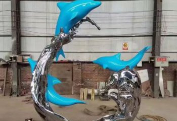 浪花雕塑廠家，抽象藝術(shù)造型，戶外廣場小品