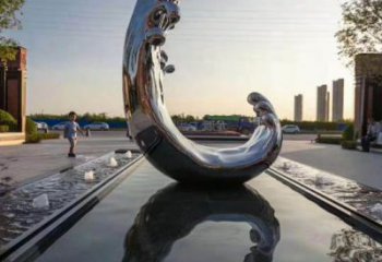 游樂場(chǎng)浪花雕塑廠家 發(fā)光公園波浪雕塑 噴漆波浪雕塑