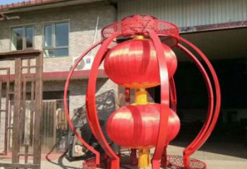 燈籠雕塑生產(chǎn)廠(chǎng)家 仿真雕塑 烤漆不銹鋼雕塑