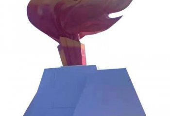 大型火焰雕塑生產(chǎn)商 歐式步行街擺件 彩繪雕塑