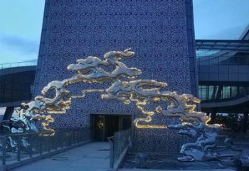 彩繪大門(mén)雕塑 電鍍現(xiàn)代雕塑 公園拱門(mén)雕塑生產(chǎn)商