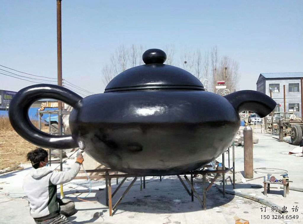 噴漆天壺雕塑價格 中式村口懸空雕塑 草地流水雕塑 噴漆天壺雕塑價格 中式村口懸空雕塑 草地流水雕塑