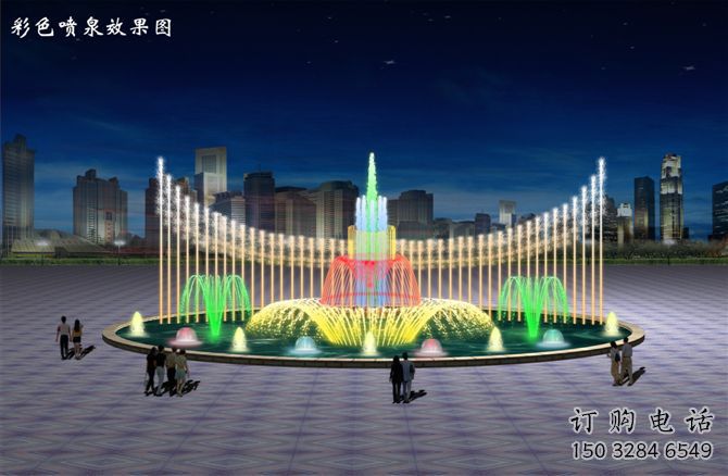 波光變頻噴泉雕塑，水景噴泉雕塑制造商