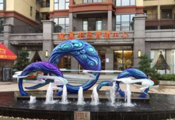 地產(chǎn)噴泉雕塑，程控設(shè)計(jì)，程控旱地噴泉雕塑