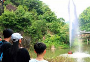喊泉水景雕塑，聲控吶喊噴泉雕塑制作