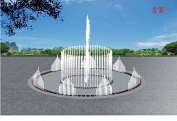 預(yù)定噴泉雕塑，燈光數(shù)控效果，波光效果雕塑