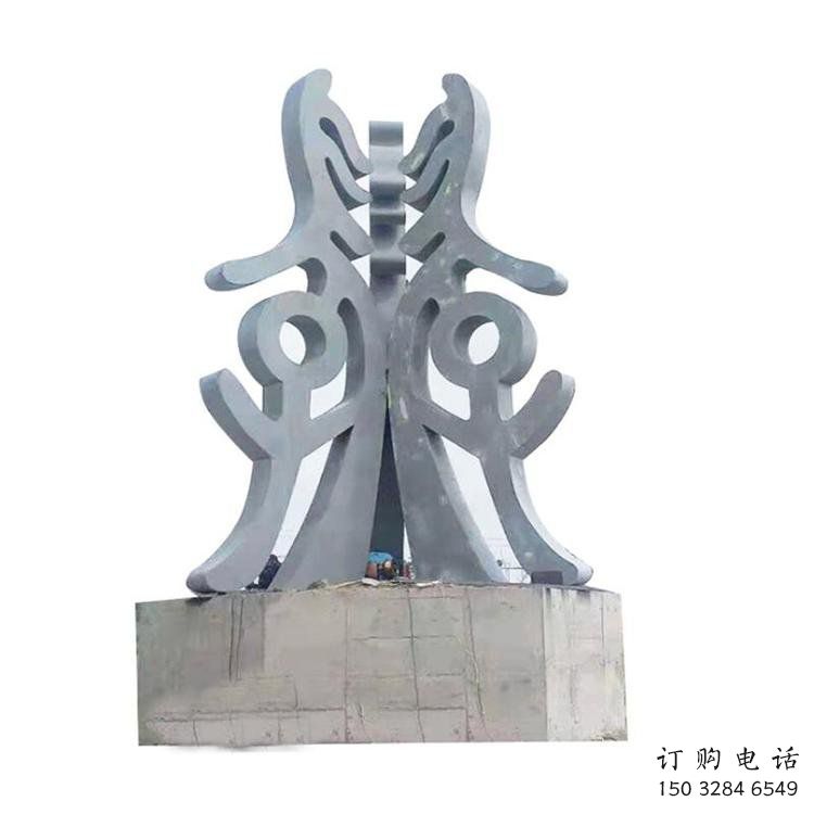 古文字雕塑通用，街景小品，不銹鋼古文字雕塑制造廠家