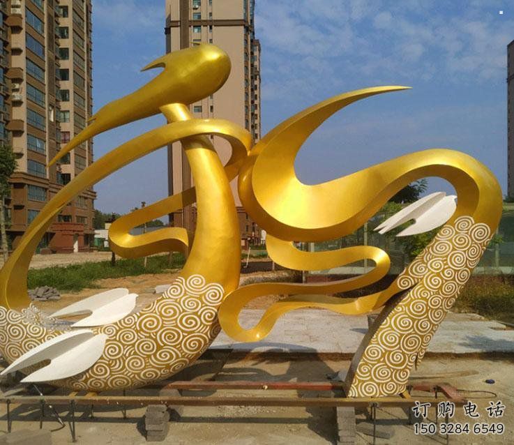 抽象和字雕塑展品，小區(qū)雕塑，不銹鋼和字雕塑制作精選