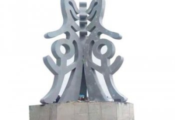 古文字雕塑通用，街景小品，不銹鋼古文字雕塑制造廠家