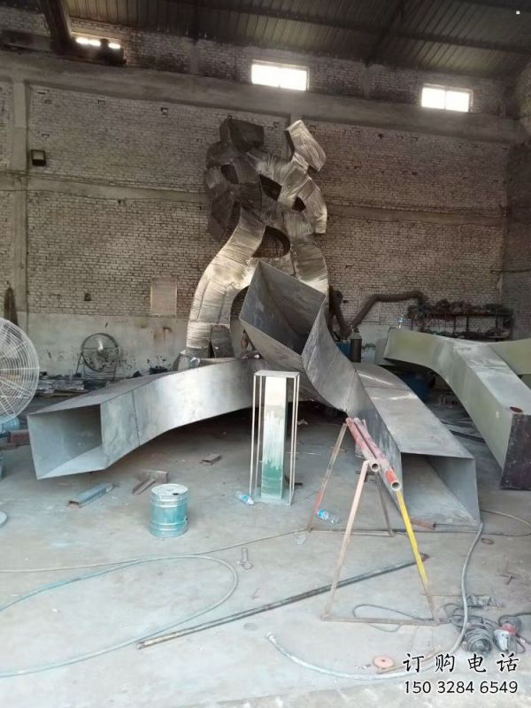 甲骨文雕塑工廠選用，街道標(biāo)識(shí)，不銹鋼甲骨文雕塑批發(fā)