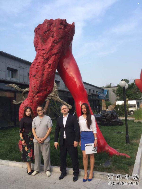 人字雕塑常用，公園小品，房地產不銹鋼人字雕塑生產商