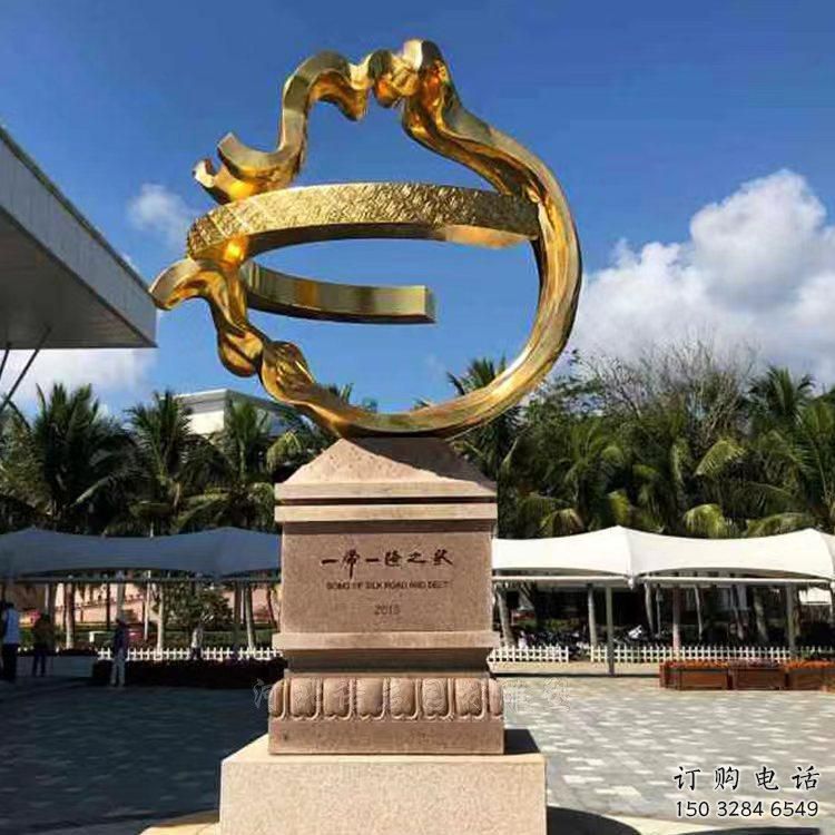 宣傳主題雕塑加工廠家，藝術(shù)形象標(biāo)識，地標(biāo)美陳雕塑