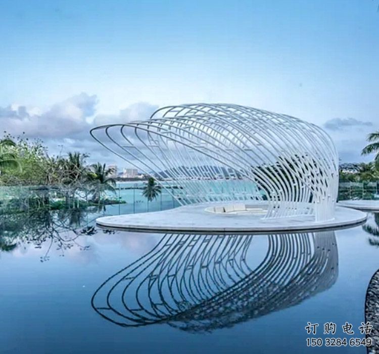 不銹鋼隧道藝術構(gòu)件廊架雕塑 不銹鋼隧道藝術構(gòu)件廊架雕塑