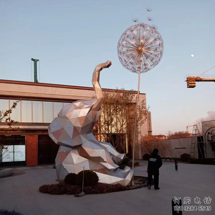 大象雕塑制造商，城市雕塑，公園烤漆大象雕塑觀賞型