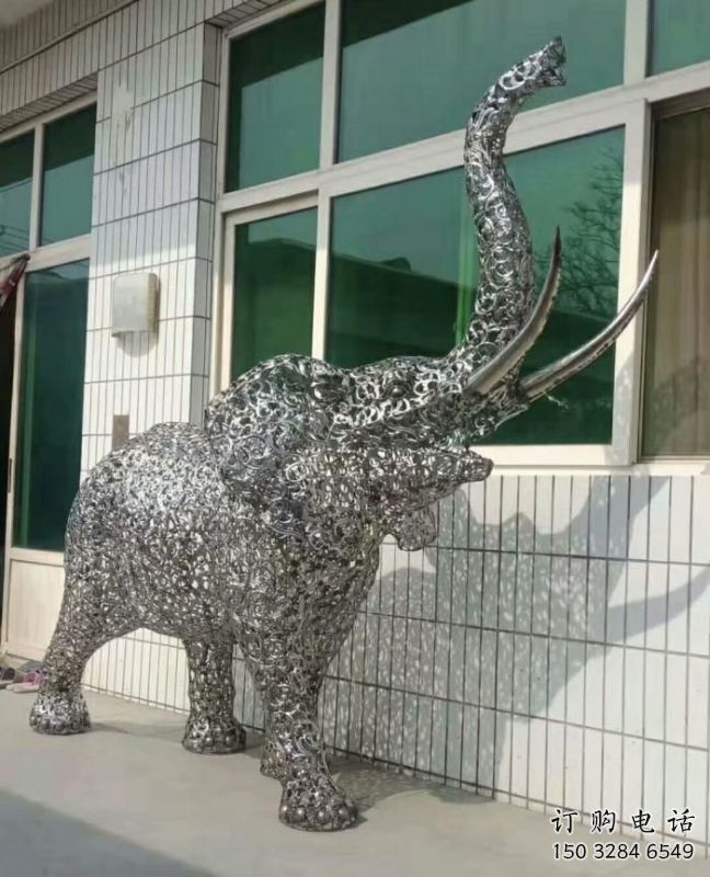 大象雕塑通用，街頭雕塑，鏤空大象雕塑標(biāo)準(zhǔn)
