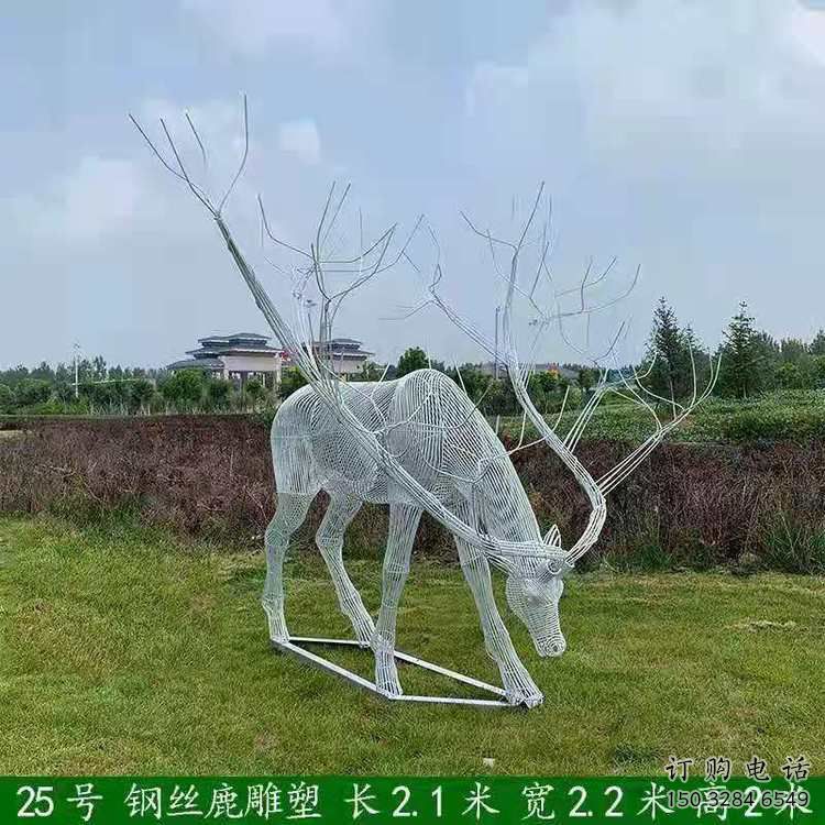 梅花鹿雕塑指用，景觀雕塑，園林燈光梅花鹿雕塑點(diǎn)擊