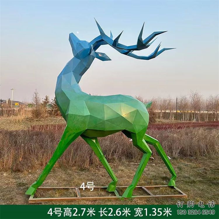 景觀小鹿雕塑供需，廣場雕塑，烤漆小鹿雕塑定制