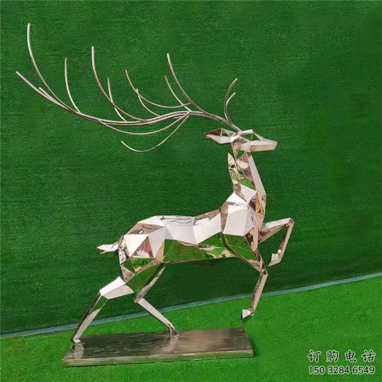 戶外小鹿雕塑通用，陸地?cái)[件，景觀切面小鹿雕塑制作