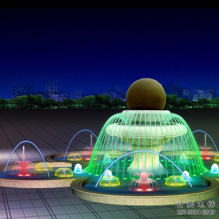 移動式噴泉水簾雕塑 移動式噴泉水簾雕塑
