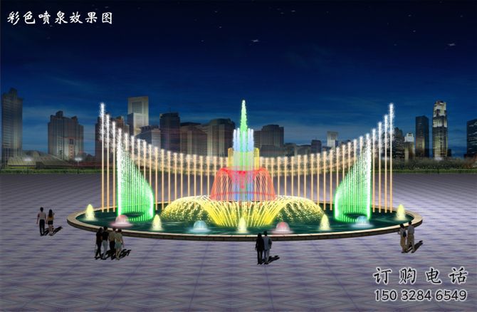 電影變頻噴泉雕塑，水景噴泉雕塑提供