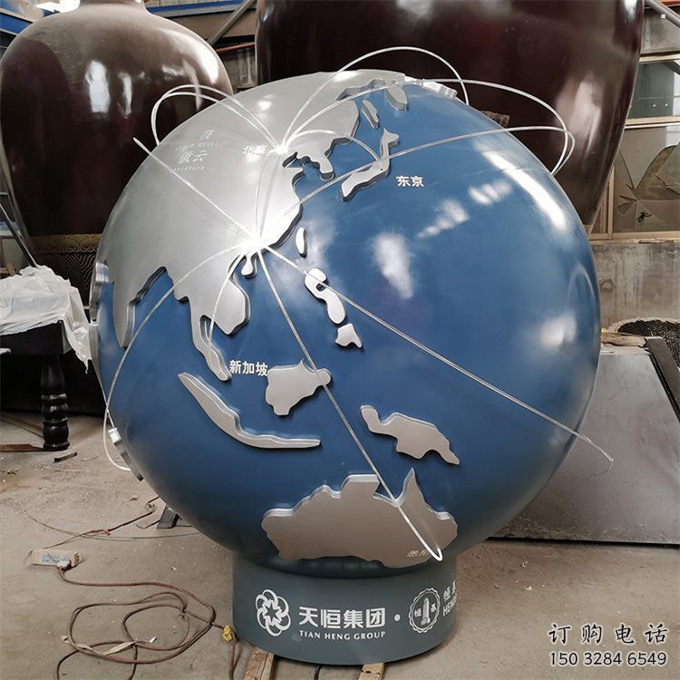 地球雕塑指用，白鋼構(gòu)件，不銹鋼地球雕塑廠家提供
