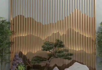 美陳裝飾景墻雕塑，背景墻美陳雕塑