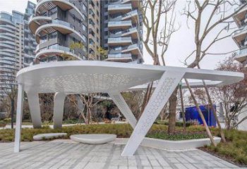 廊架雕塑，戶外景觀小品，不銹鋼長廊雕塑