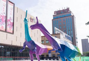 公共恐龍雕塑訂做，城市裝飾，景觀烤漆恐龍雕塑展品