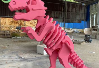 抽象恐龍雕塑提供，多彩藝術(shù)，中式恐龍骨架雕塑通用