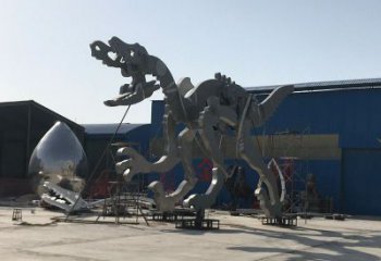 地產(chǎn)恐龍雕塑提供，露天雕塑，恐龍骨架雕塑生產(chǎn)