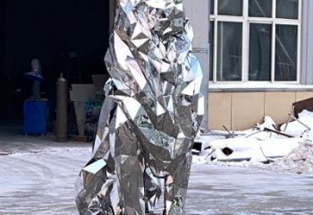 獅子雕塑供需，圓雕系列，不銹鋼獅子雕塑制造商