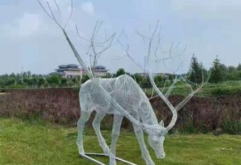 梅花鹿雕塑指用，景觀雕塑，園林燈光梅花鹿雕塑點(diǎn)擊