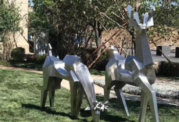 小鹿雕塑精選，街頭藝術，公園切面小鹿雕塑承接